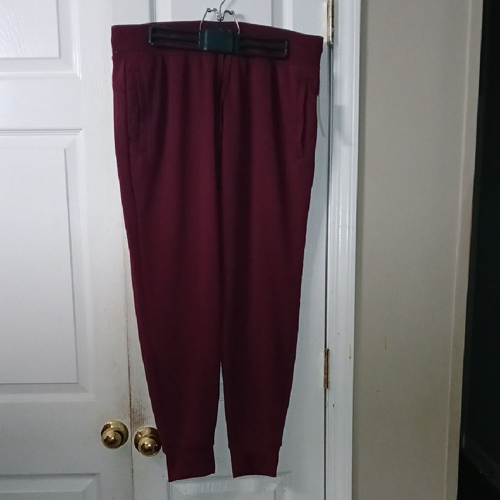 Athletic Plum Color Pull On Sweatpants Sz L (12-14) NWT